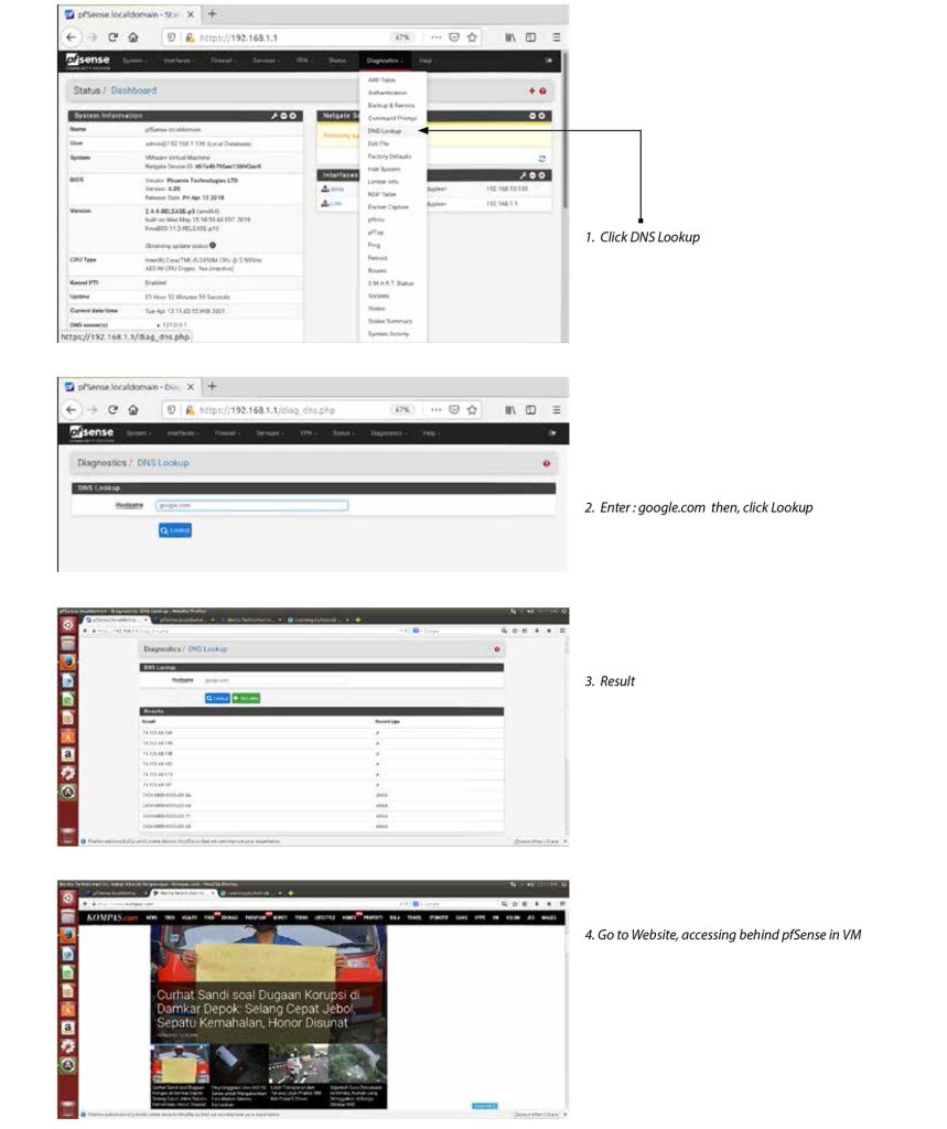 pfSense Basic Configurations in VMWare Workstations Learning by Nabrak